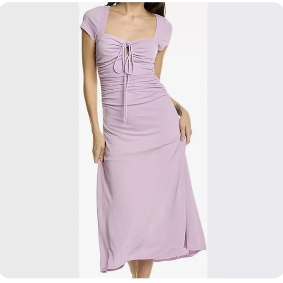 🆕 Cinq á Sept Janis Midi Dress in Lavender Size 6 - Picture 3 of 11